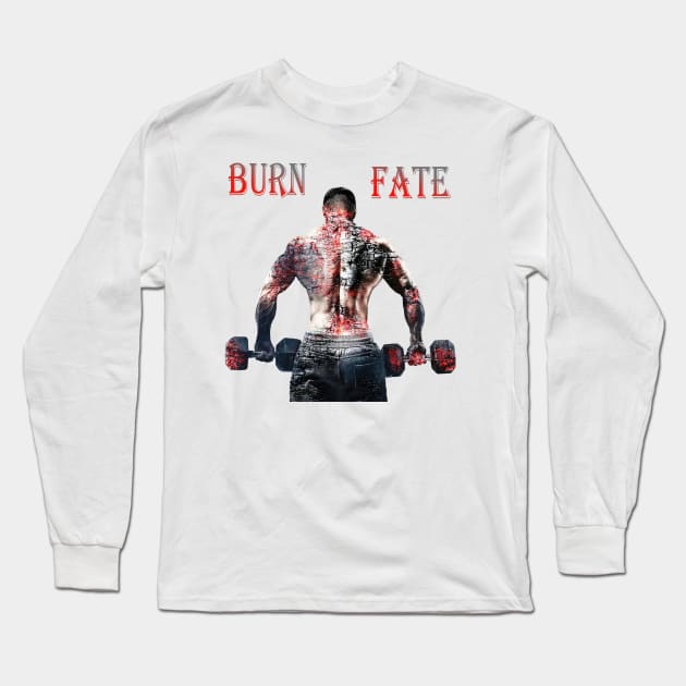 Burn fate Long Sleeve T-Shirt by KhalidArt